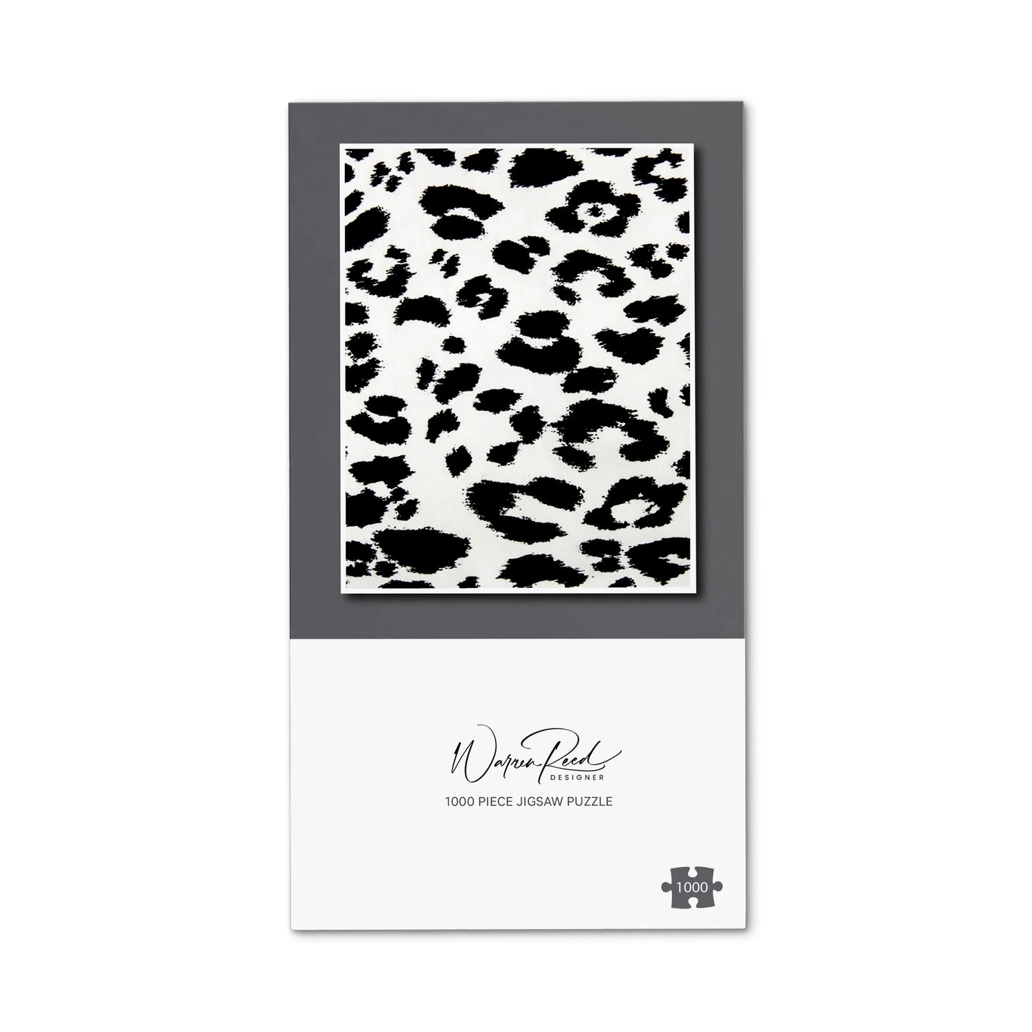 Black Leopard Print Jigsaw Puzzle