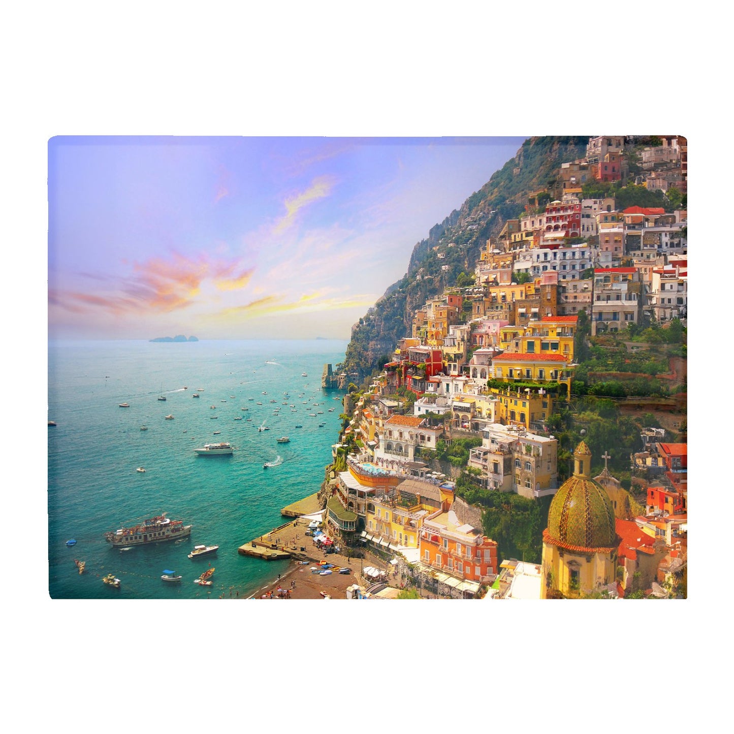 Positano Amalfi Glass Chopping Board
