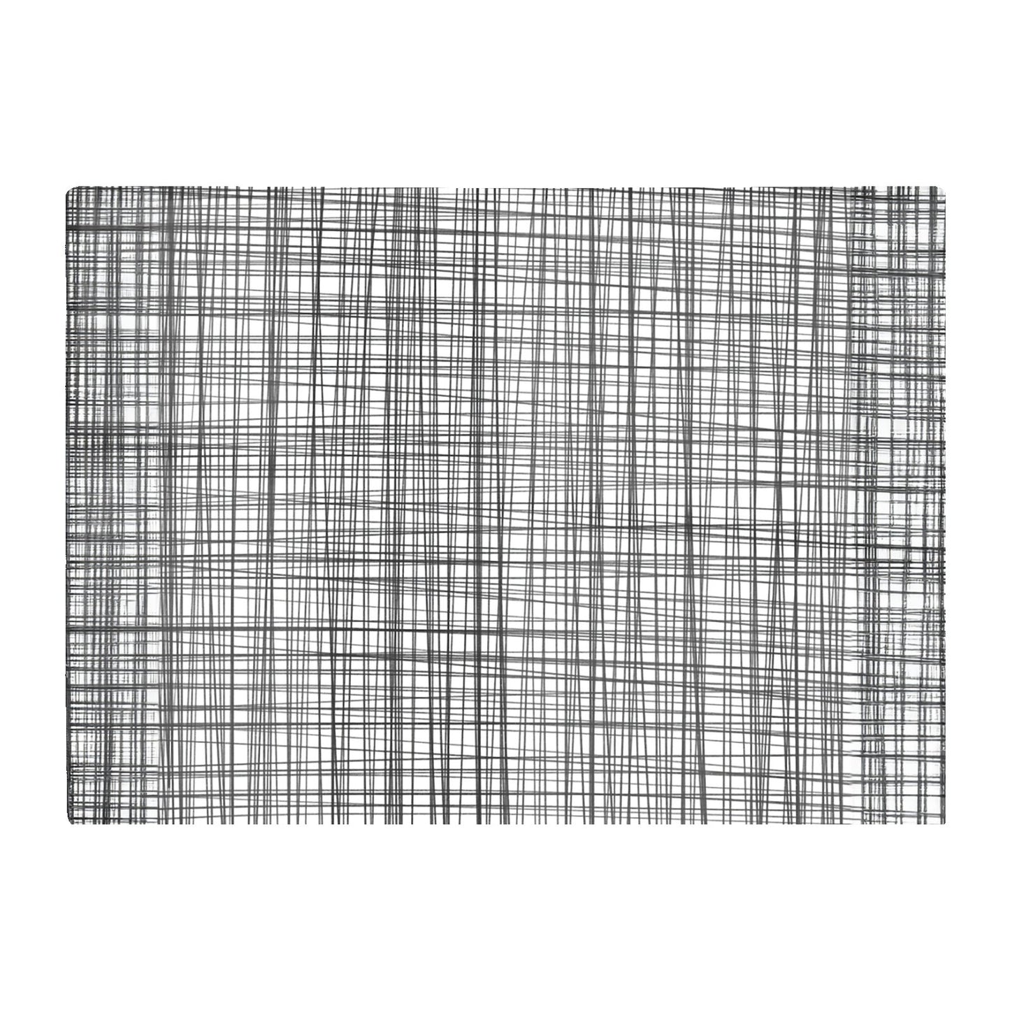 Monochrome Pencil Scribble Glass Chopping Board