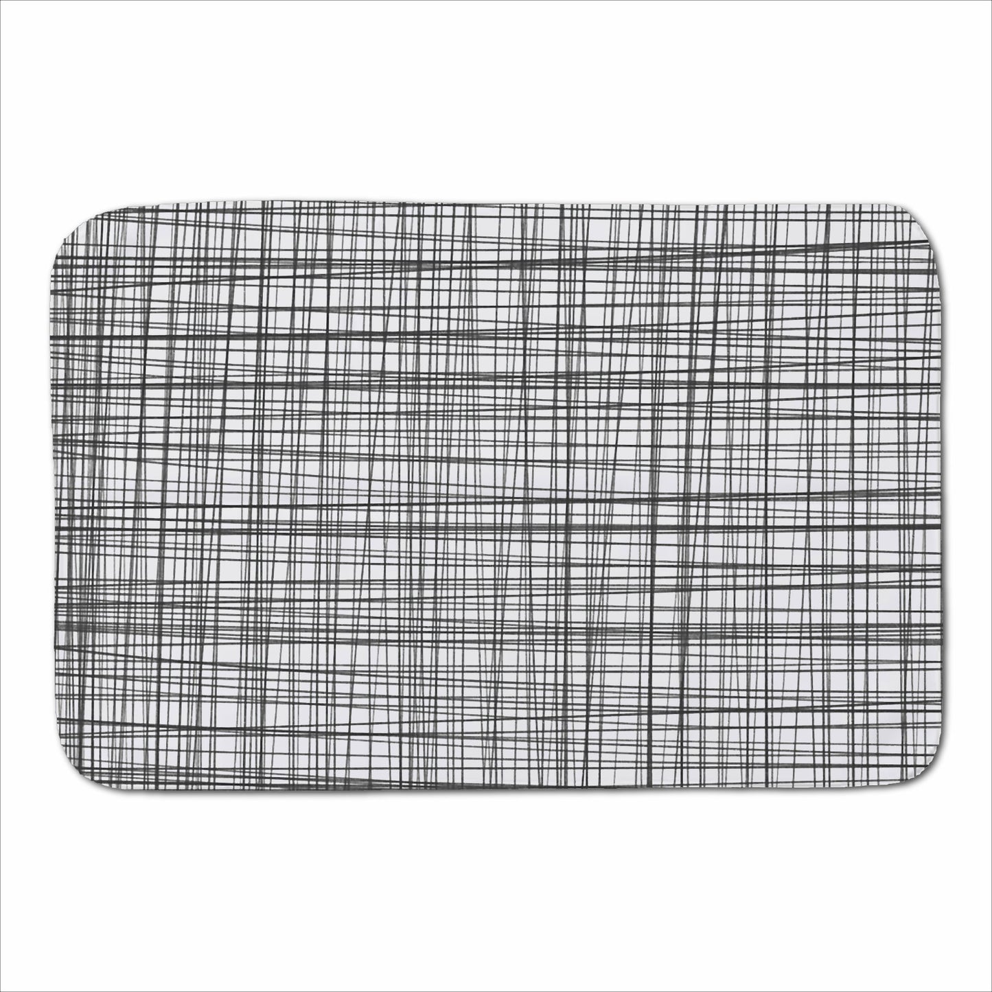 Monochrome Pencil Scribble Sherpa Blanket