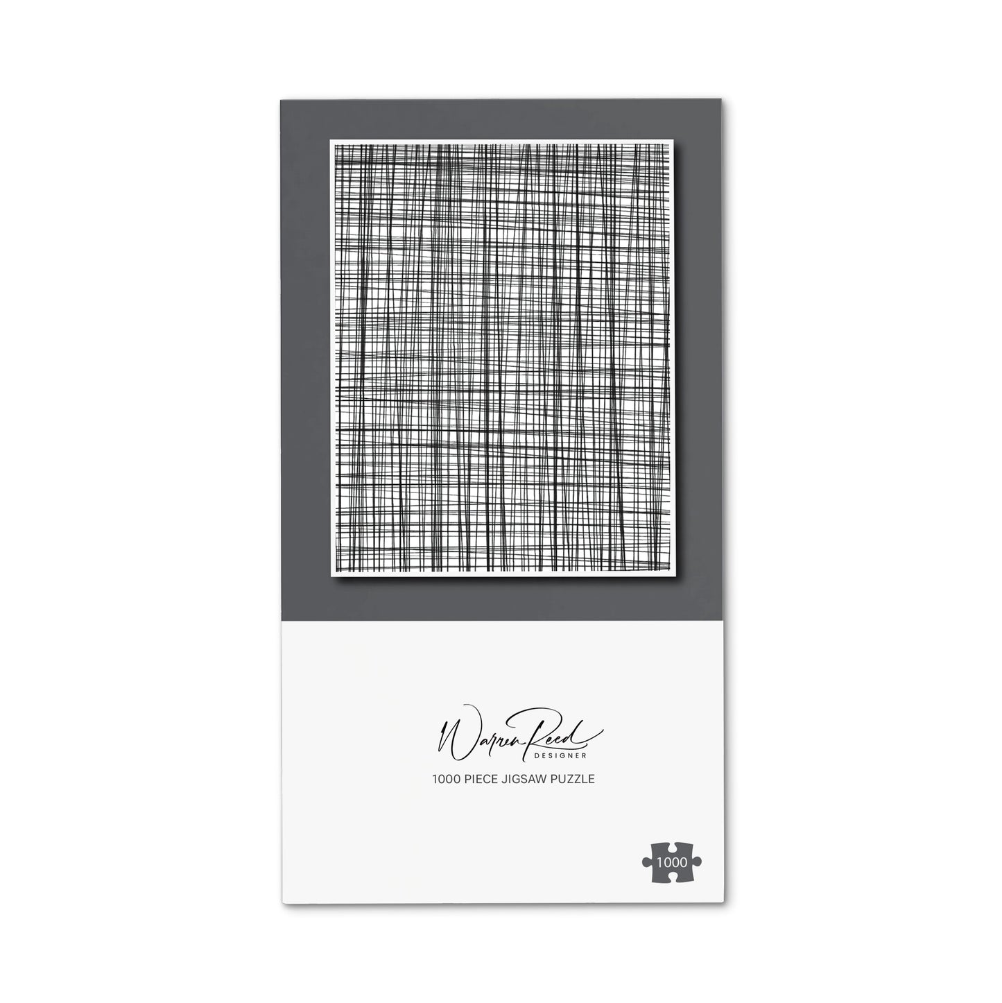 Monochrome Pencil Scribble Jigsaw Puzzle