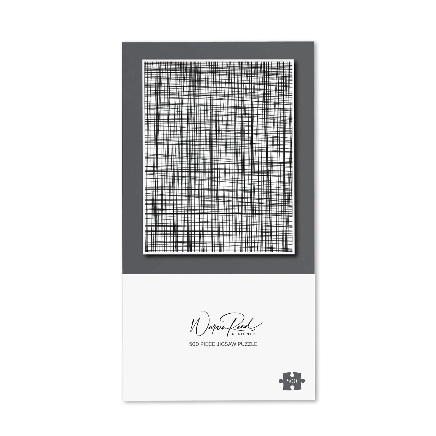 Monochrome Pencil Scribble Jigsaw Puzzle