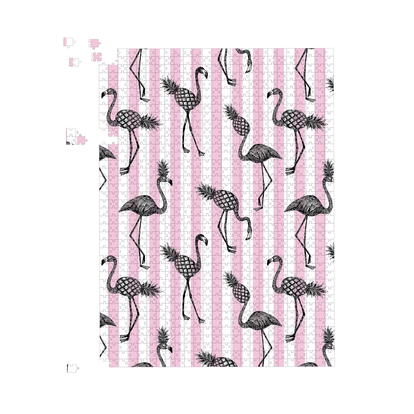 Pineapple Flamingo Jigsaw Puzzle
