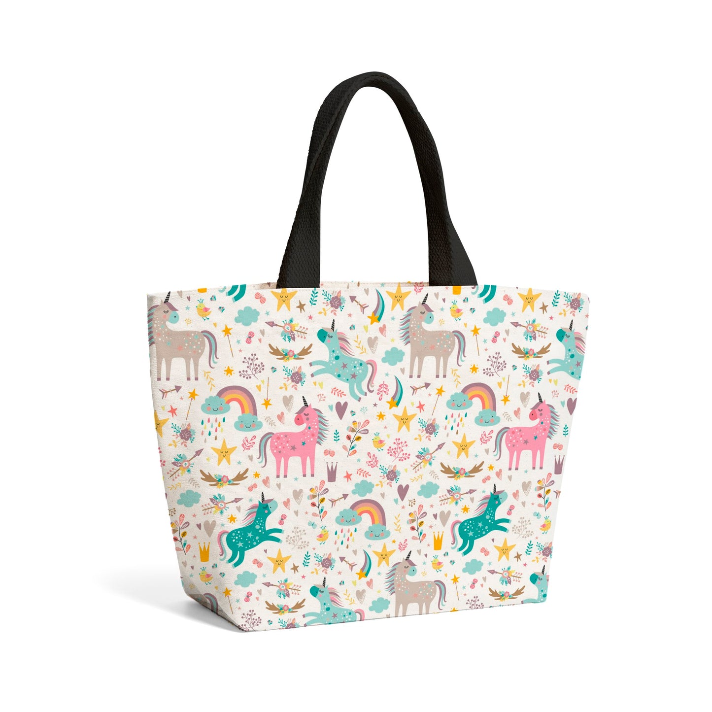 Unicorn And Rainbows Beach Shopper Tote Bag