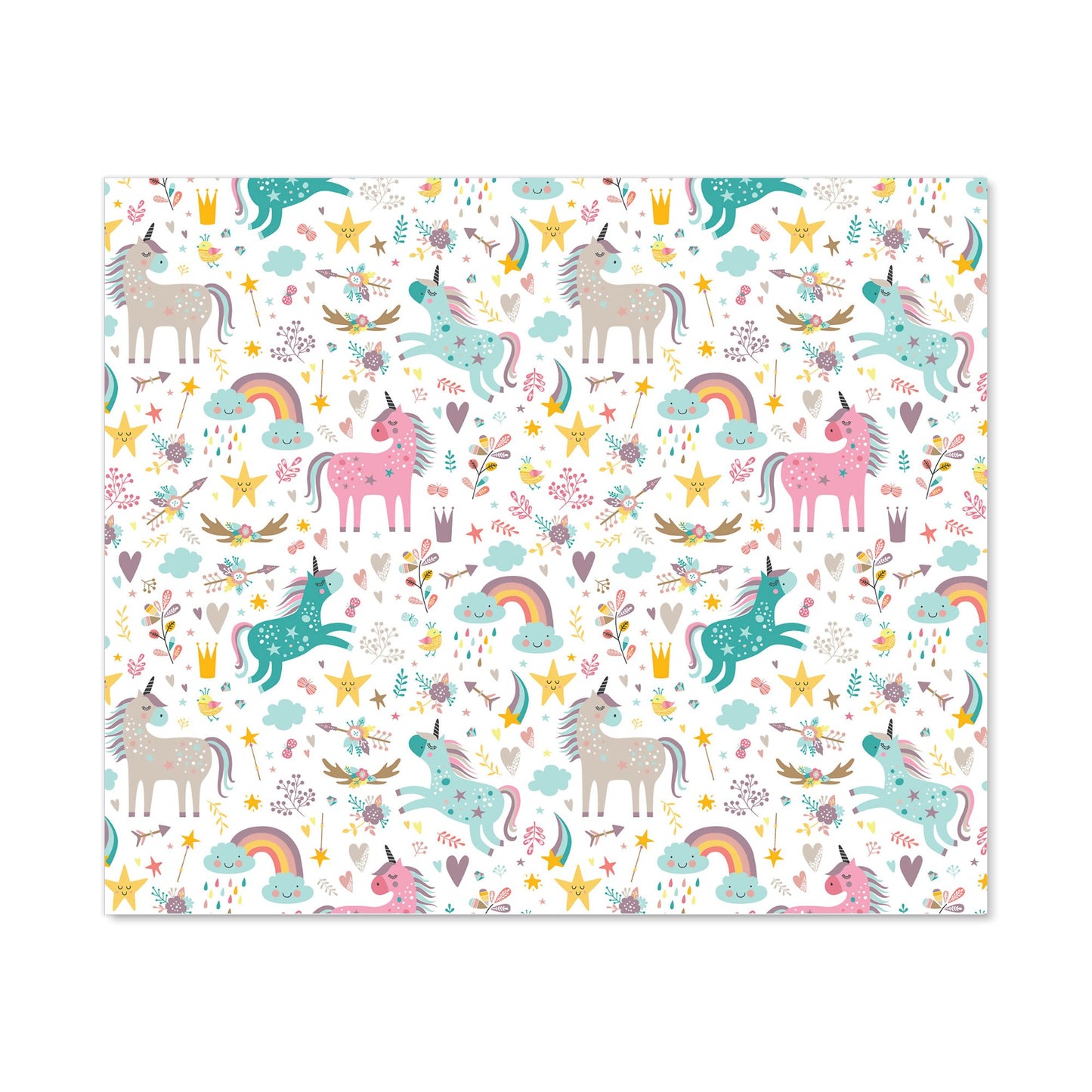 Unicorn And Rainbows Kitchen Splashback