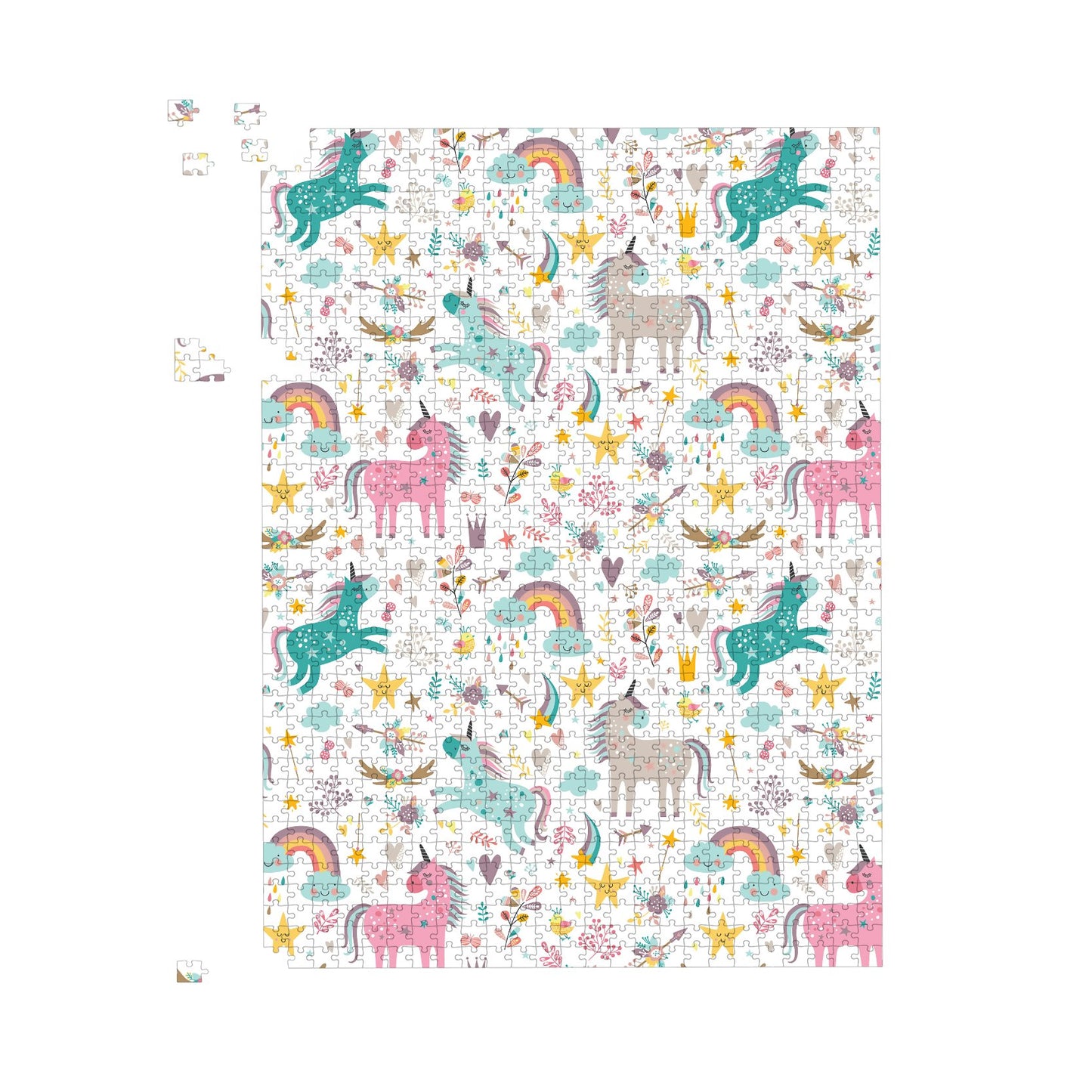 Unicorn And Rainbows Jigsaw Puzzle
