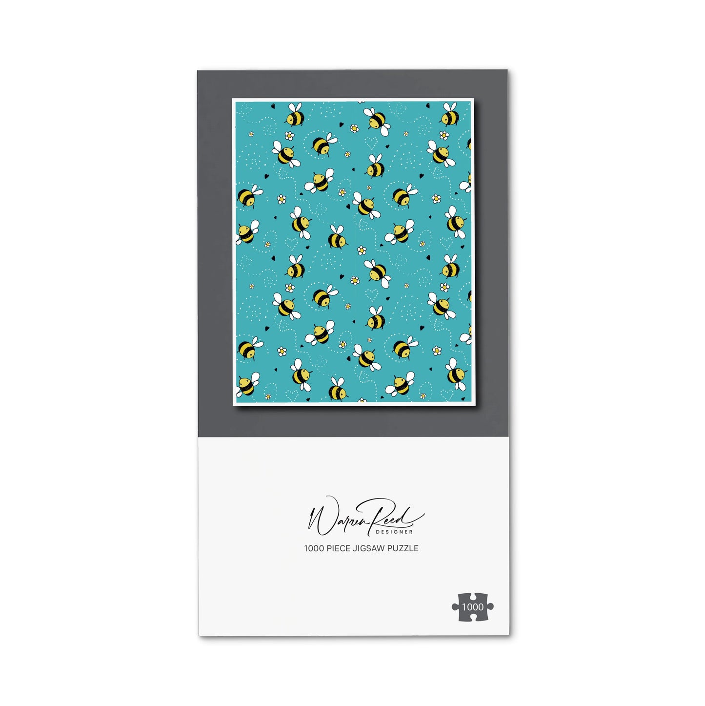 Hand Drawn Busy Bees Jigsaw Puzzle
