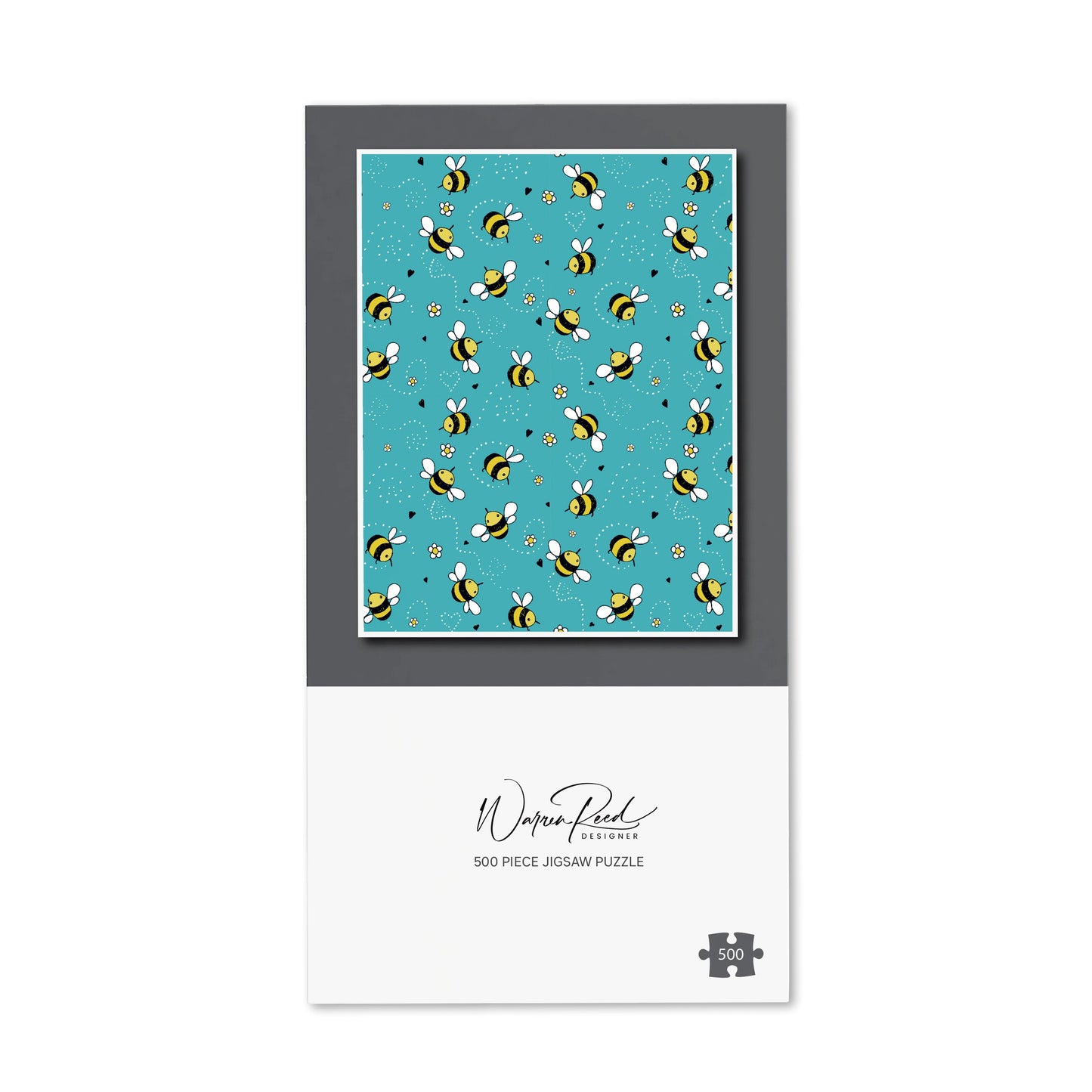 Hand Drawn Busy Bees Jigsaw Puzzle