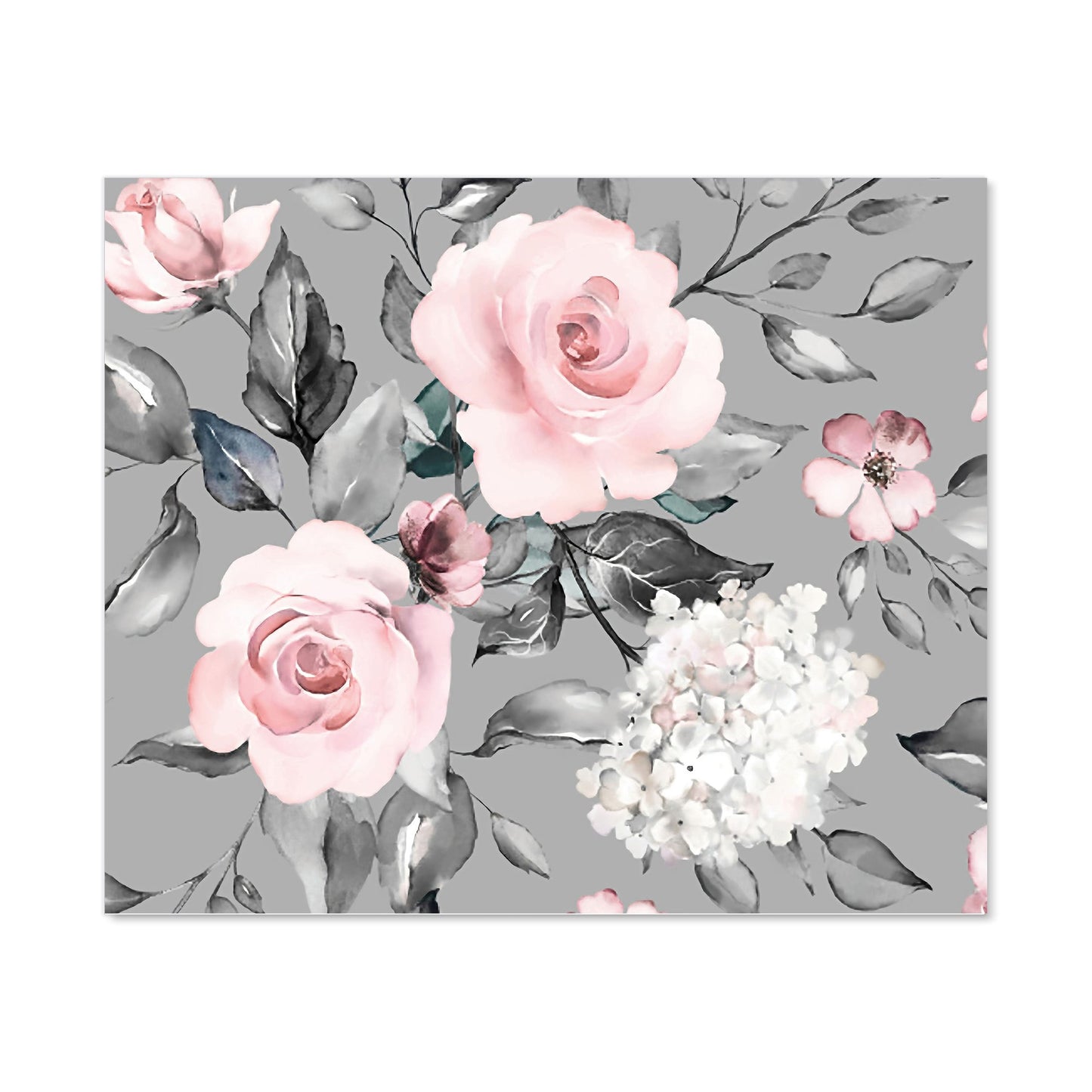 Dusty Pink Roses Kitchen Splashback