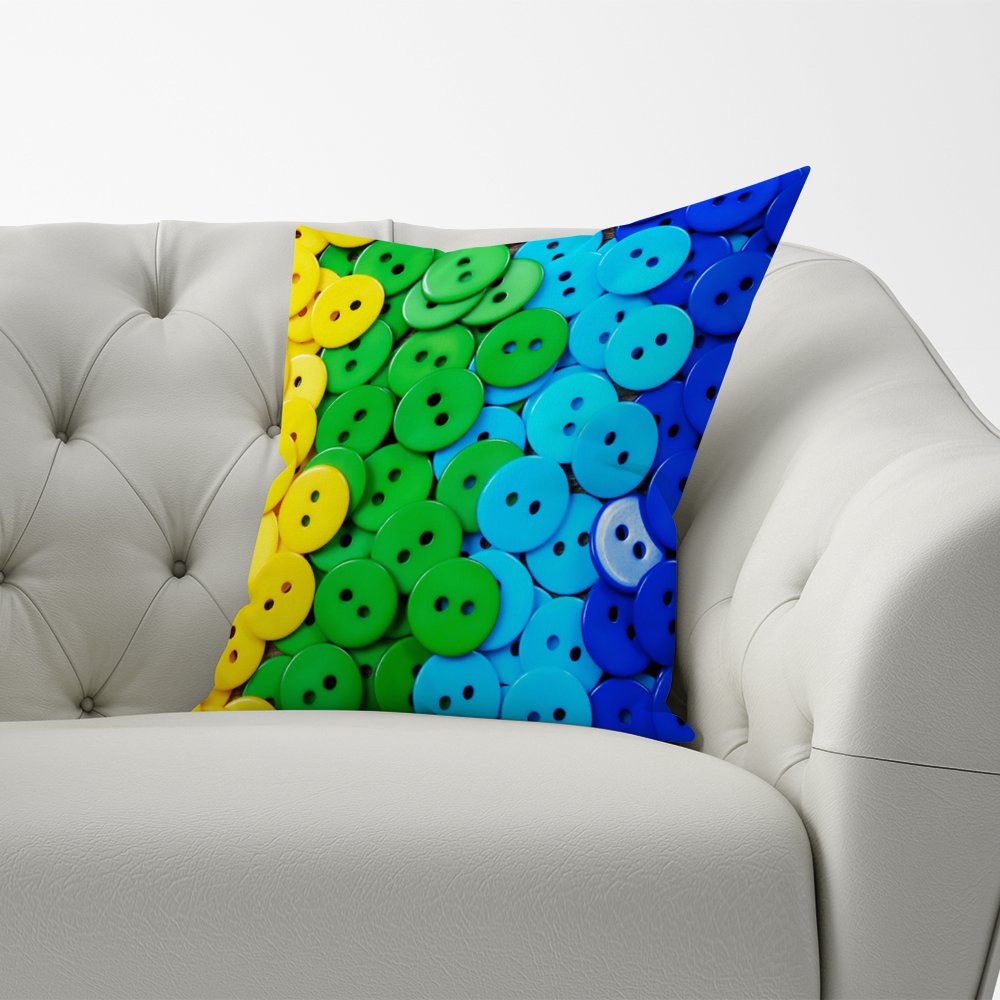 Colourful Buttons Cushions