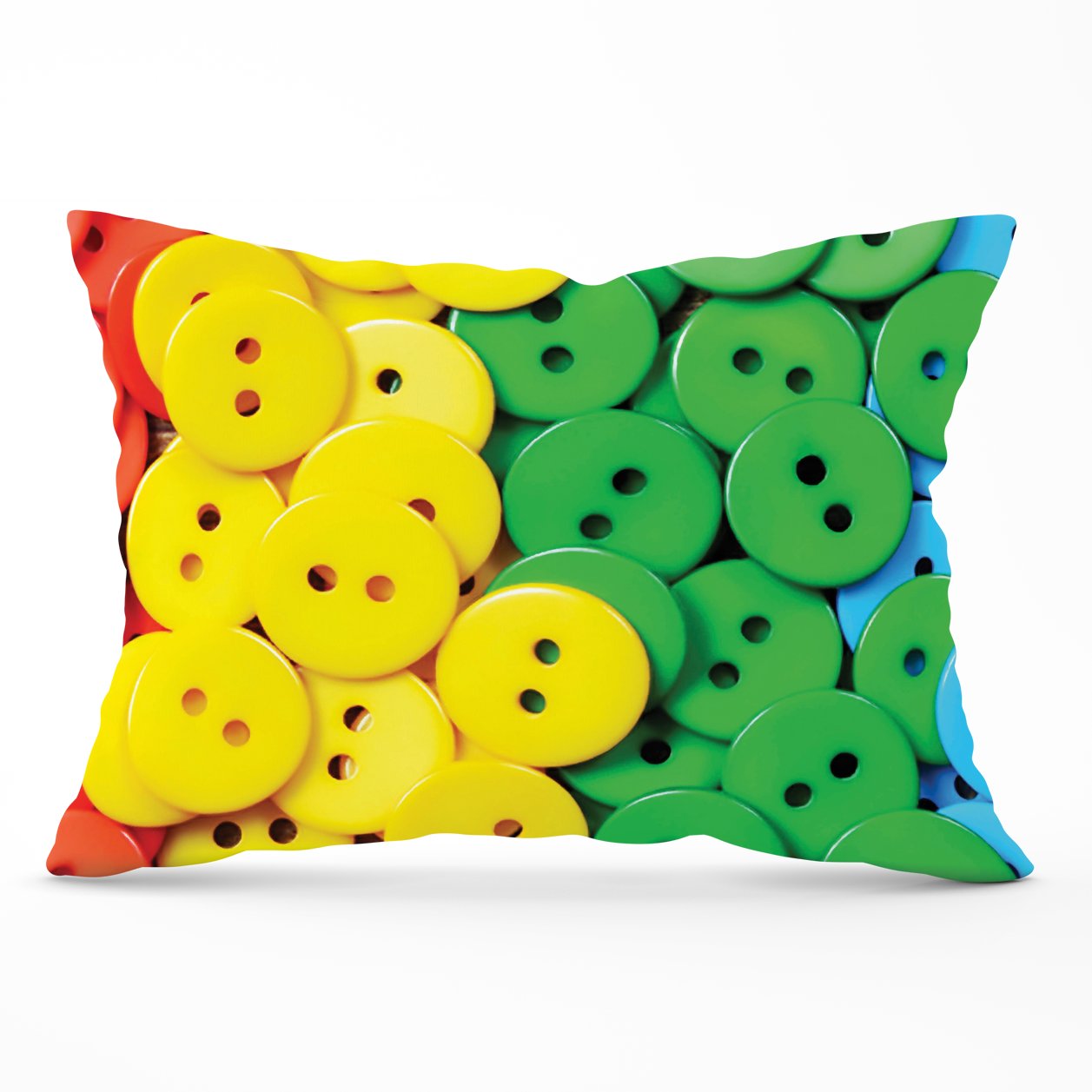 Colourful Buttons Pattern Cushions