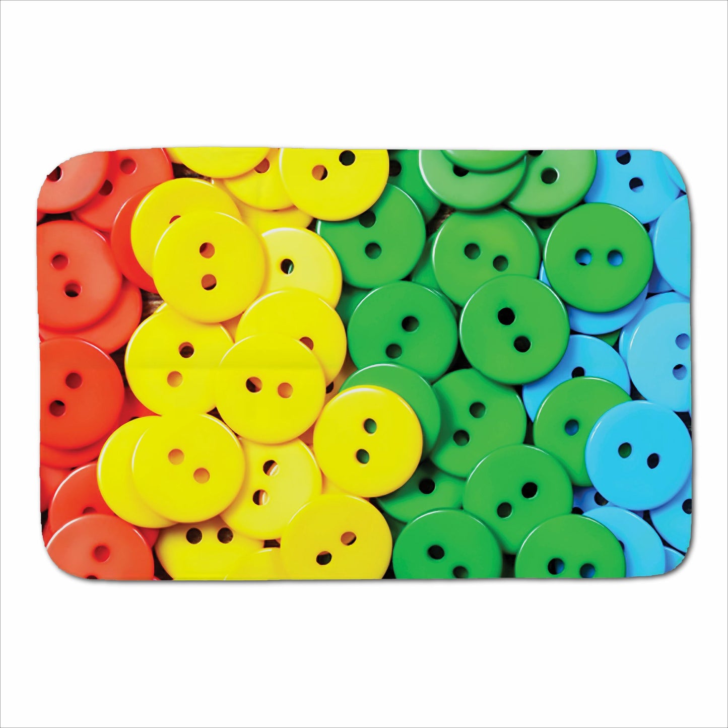 Colourful Buttons Pattern Sherpa Blanket