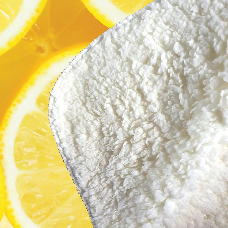 Vibrant Lemons Sherpa Blanket