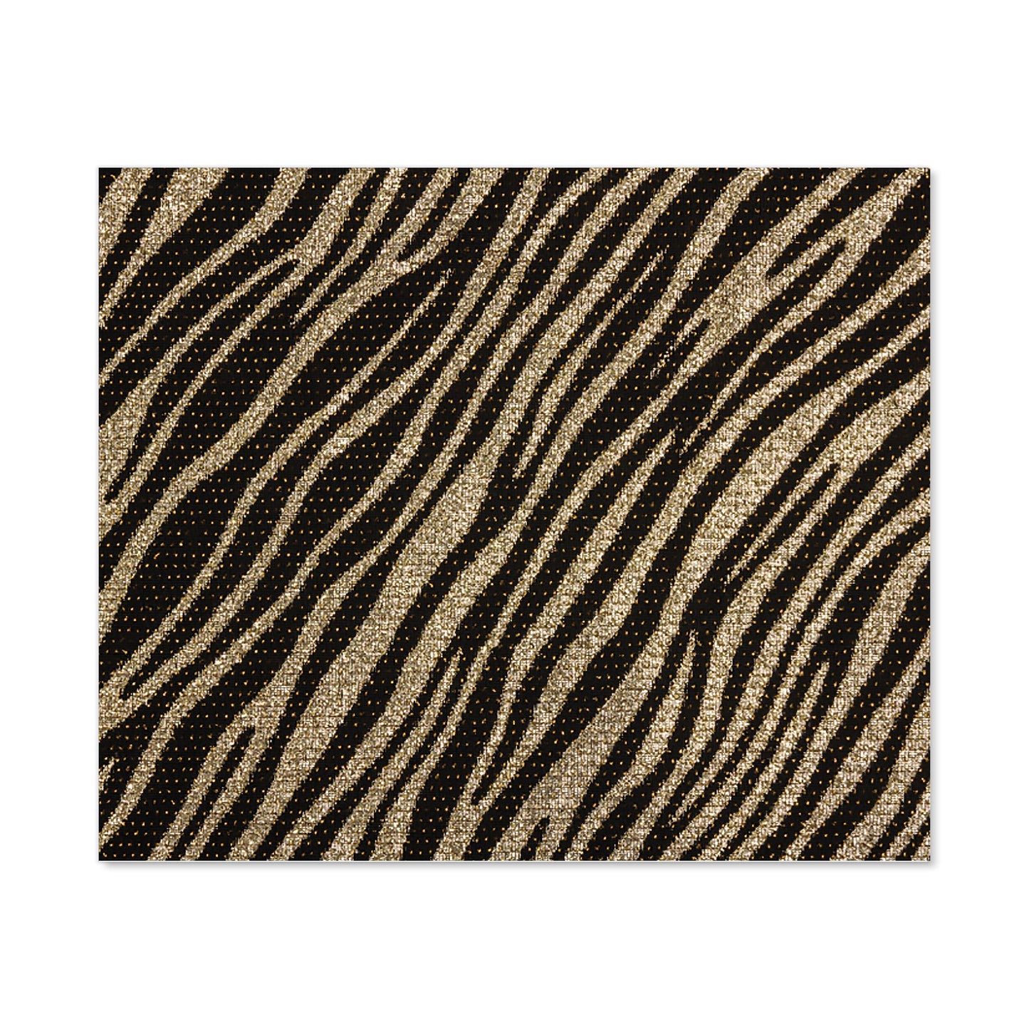 Golden Zebra Print Kitchen Splashback