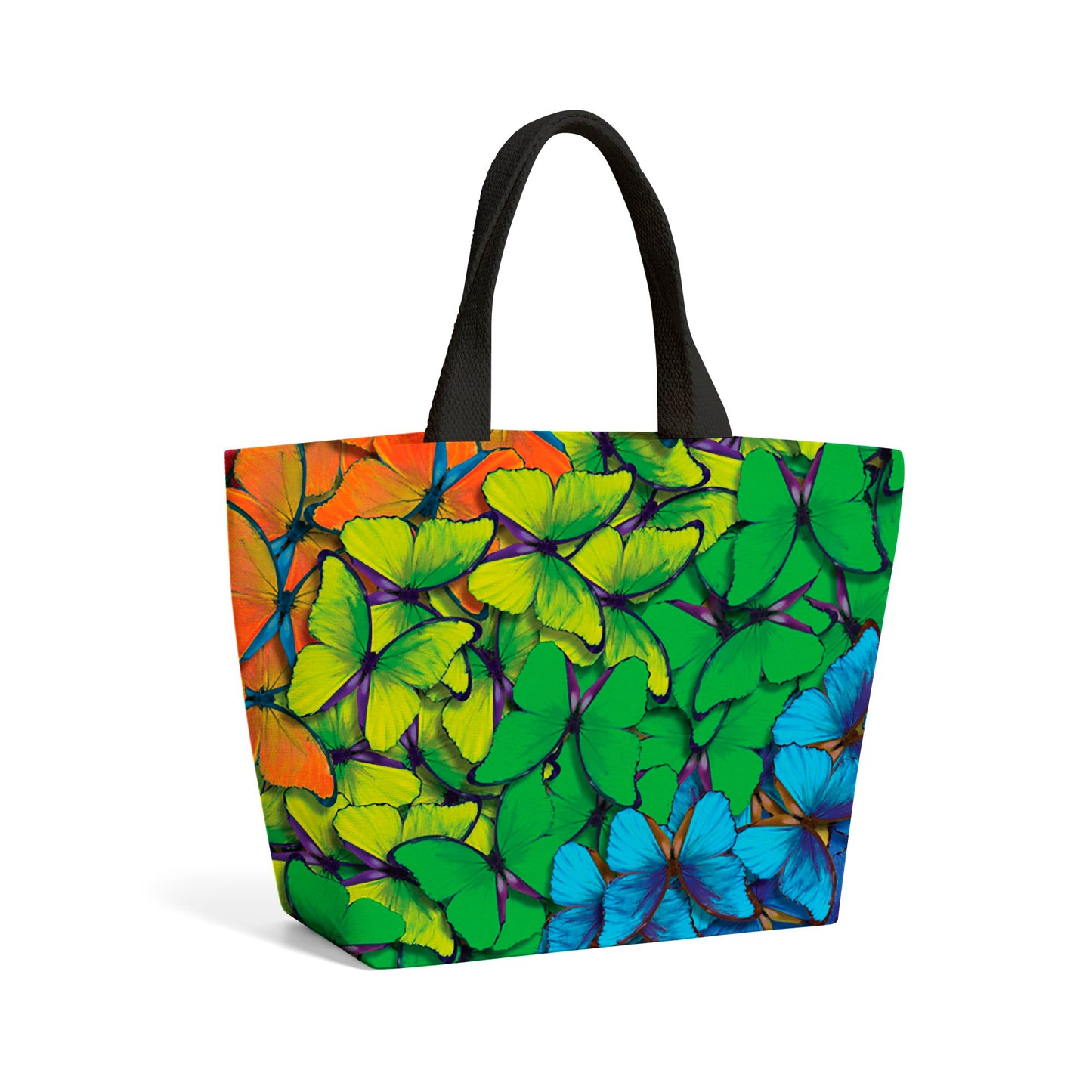 Multicoloured Butterflies Beach Shopper Tote Bag