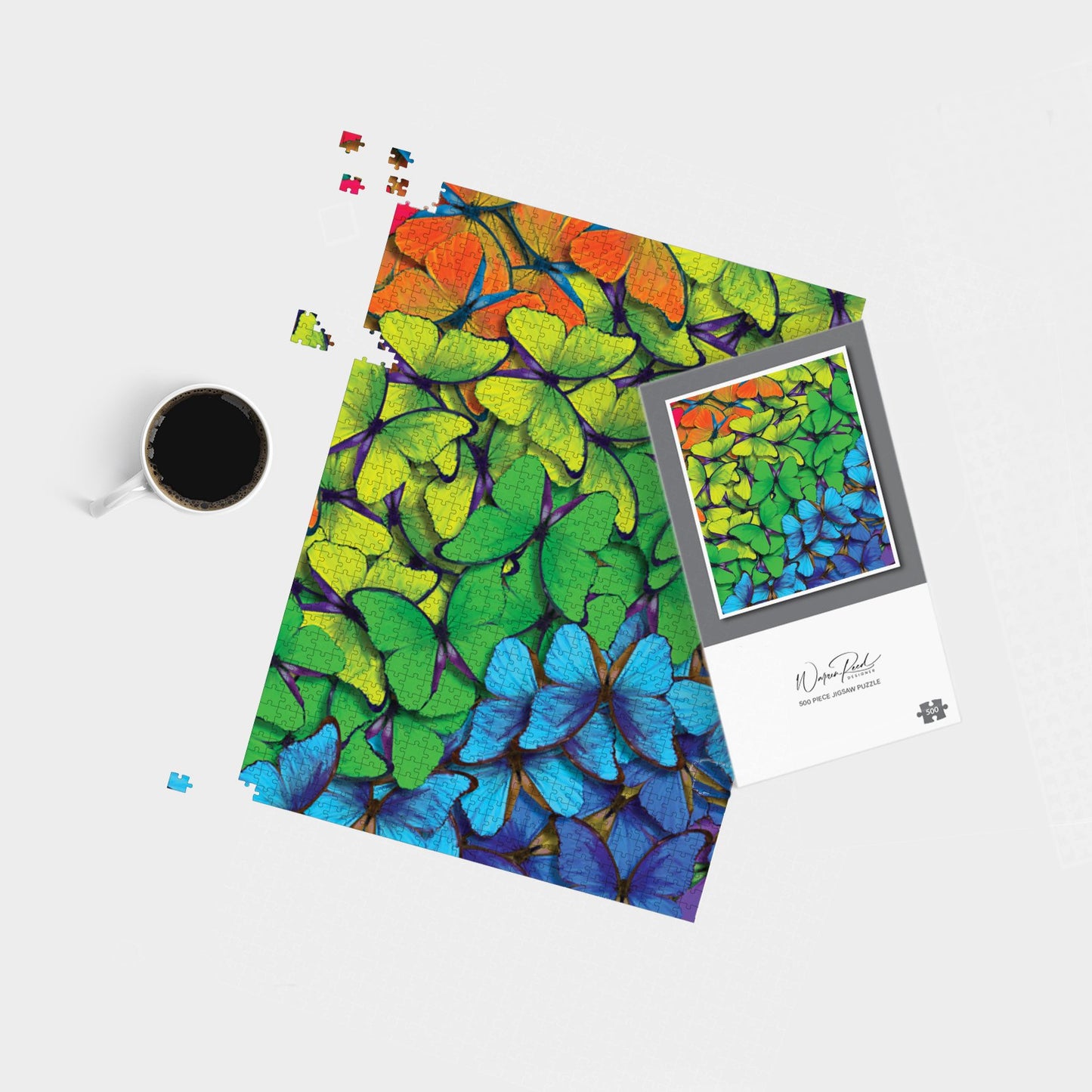 Multicoloured Butterflies Jigsaw Puzzle