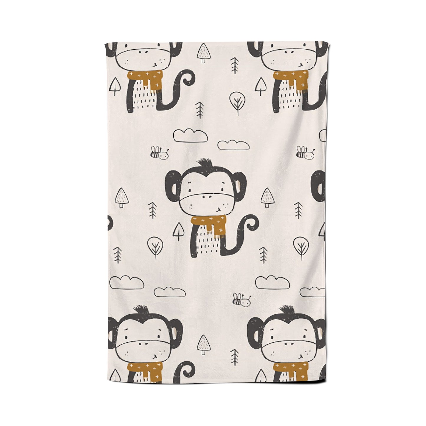 Monkey Forest Tea Towel