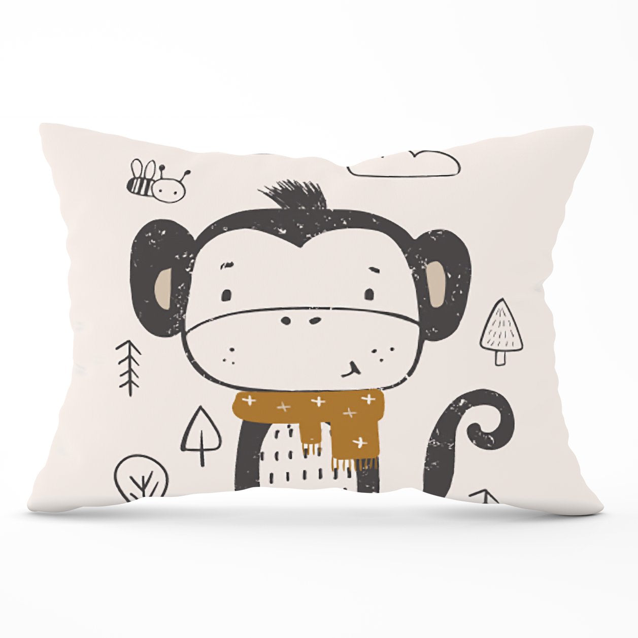 Single Monkey Forest Cushions