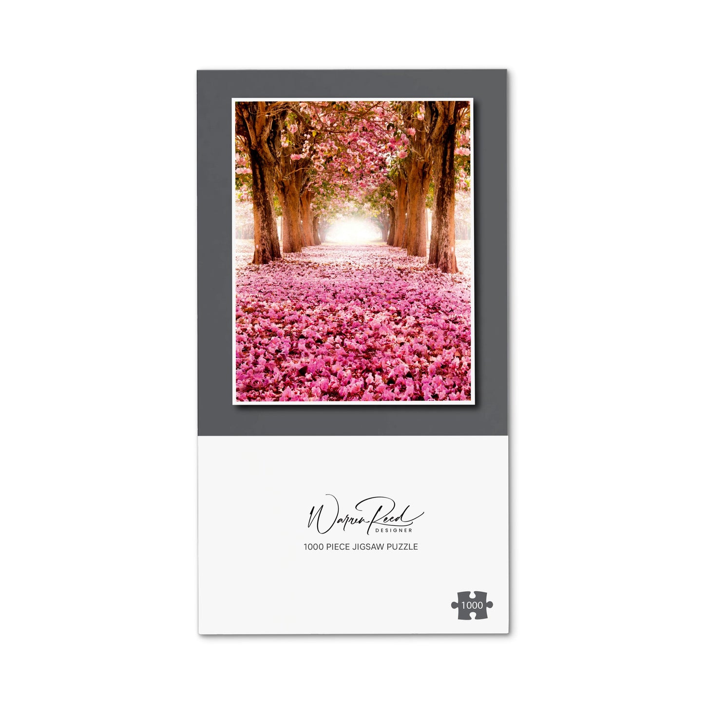 Pink Flower Tree Tunnel Jigsaw Puzzle