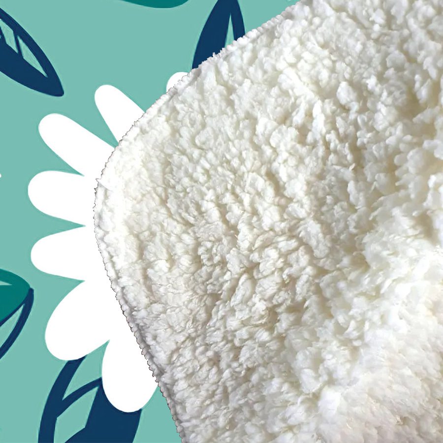 Garden Summer Flowers Sherpa Blanket