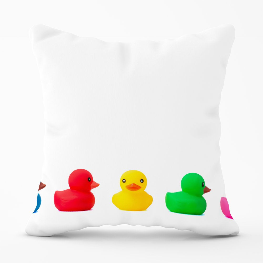 Coloured Rubber Ducks Cushions