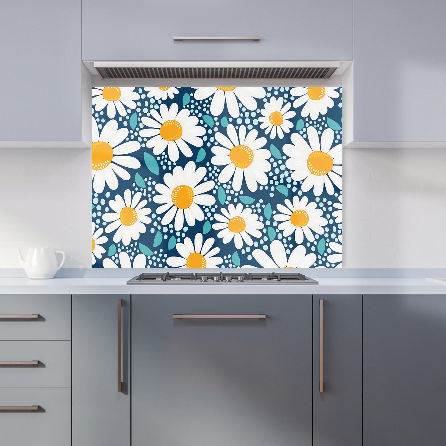 Camomile Flowers Kitchen Splashback