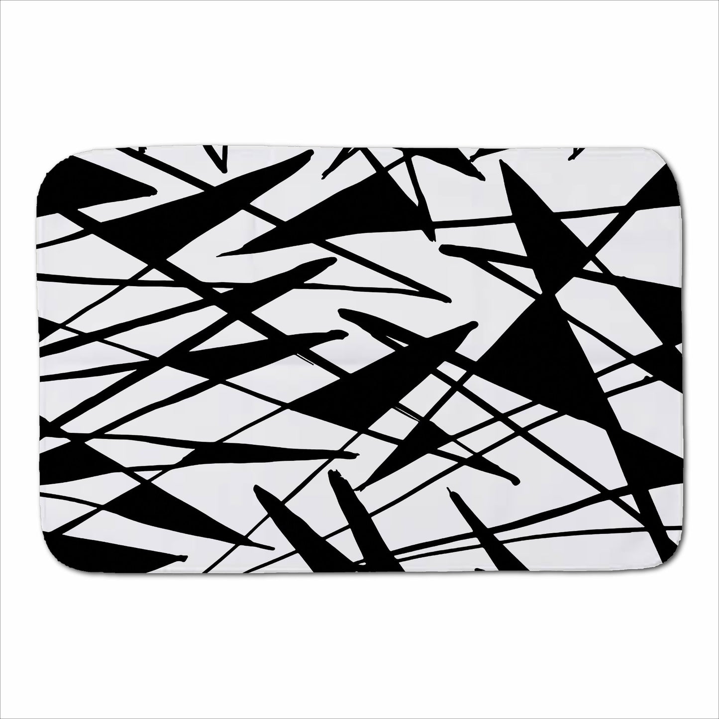Brush Abstract Pattern Sherpa Blanket