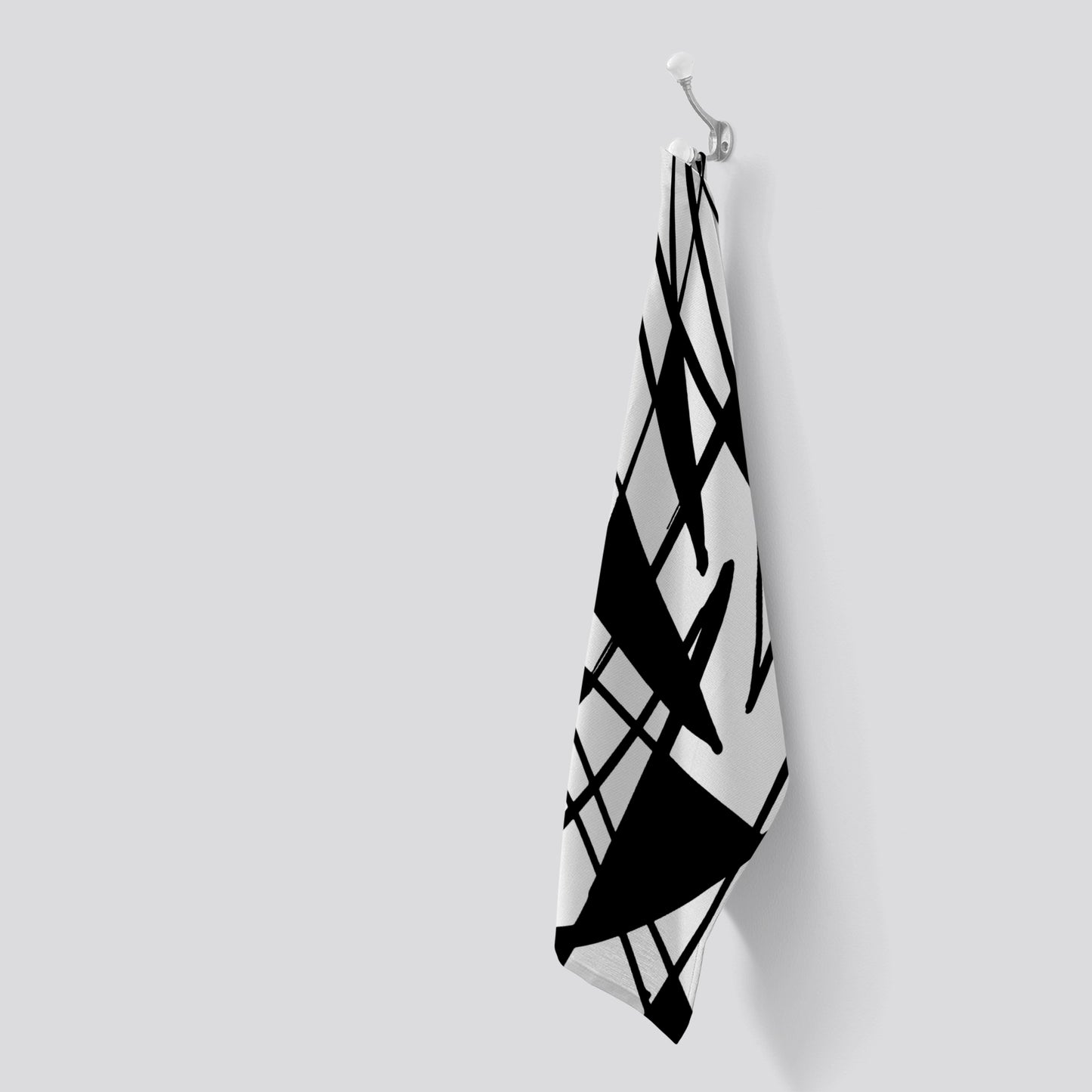 Brush Abstract Pattern Tea Towel