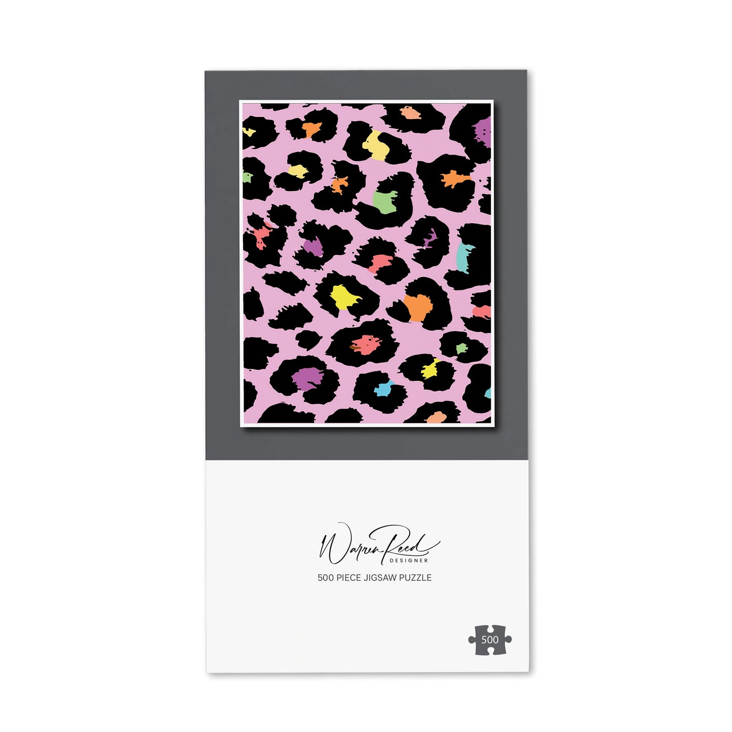 Pink Leopard Print Jigsaw Puzzle