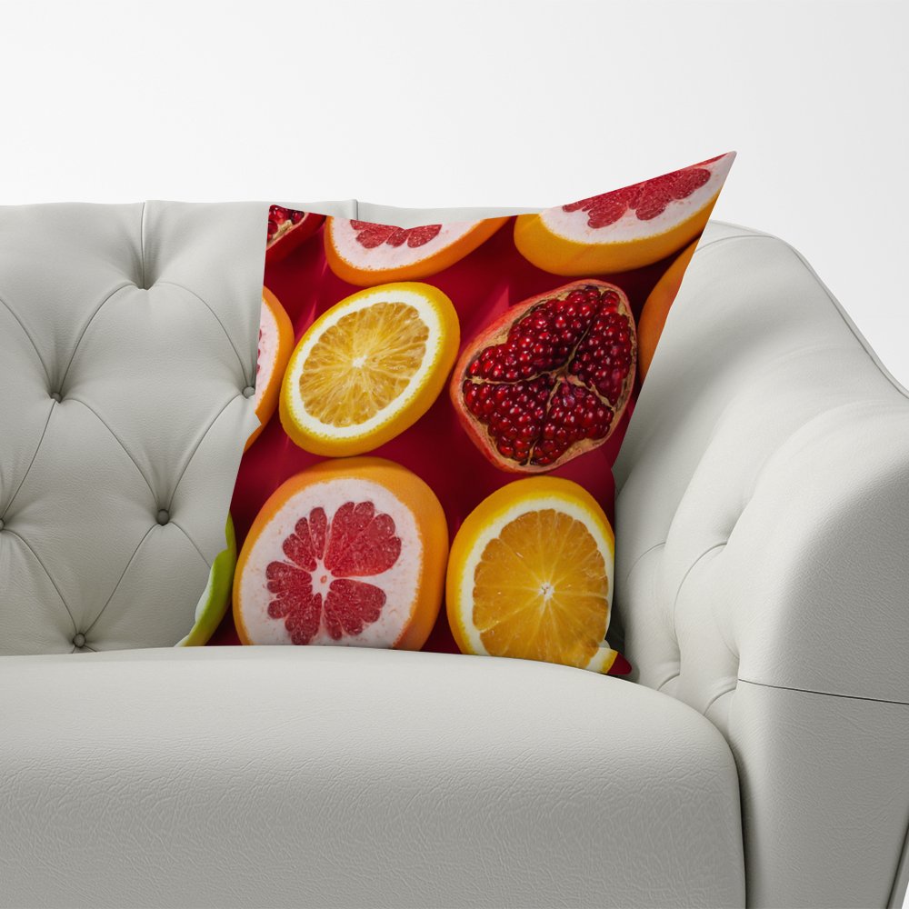 Citrus And Pomegranate Cushions