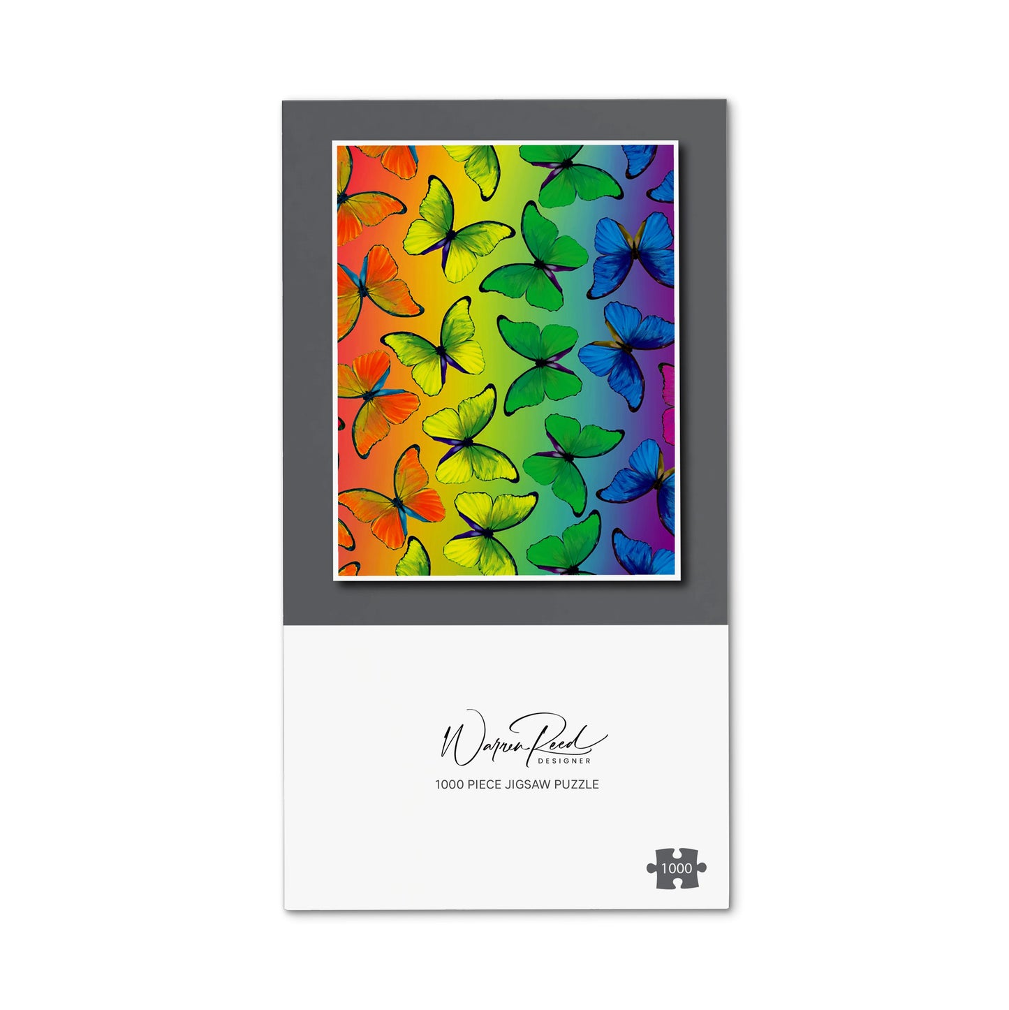 Multicoloured Butterfly Pattern Jigsaw Puzzle