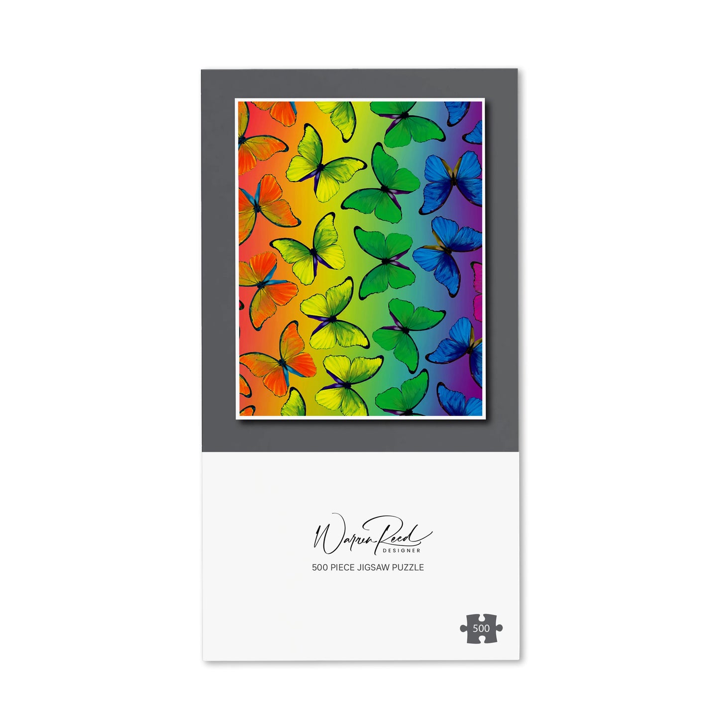 Multicoloured Butterfly Pattern Jigsaw Puzzle