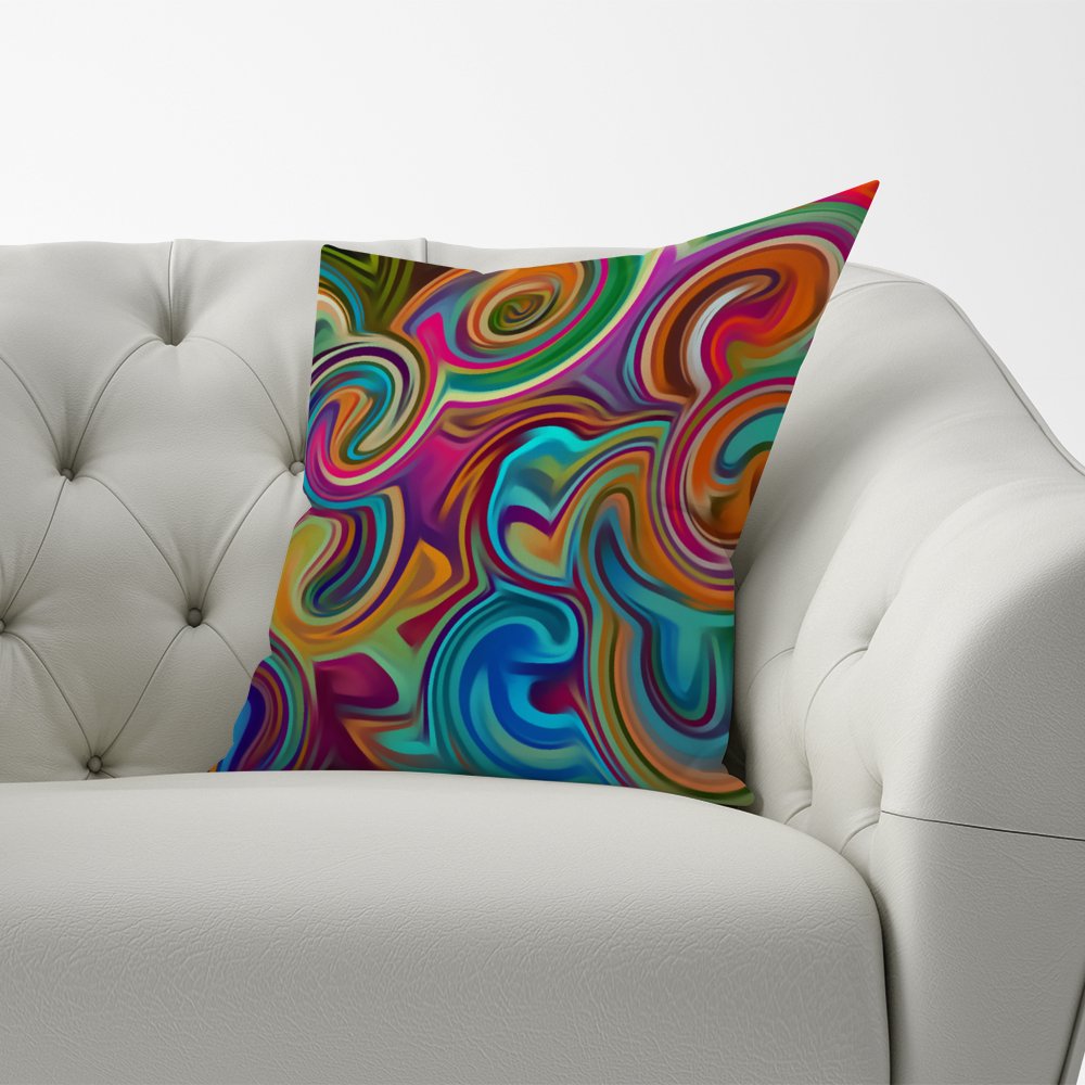 Colourful Wave Pattern Cushions