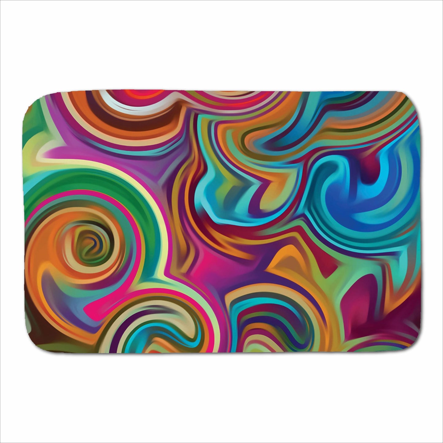 Colourful Wave Pattern Sherpa Blanket