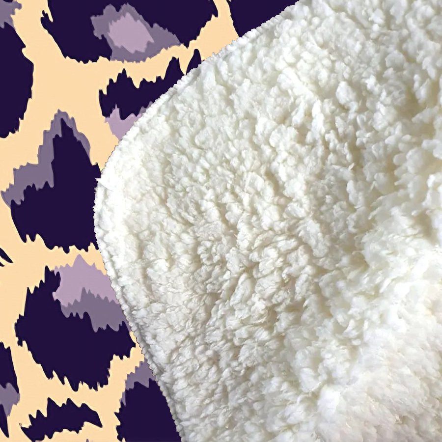 Leopard Print Sherpa Blanket