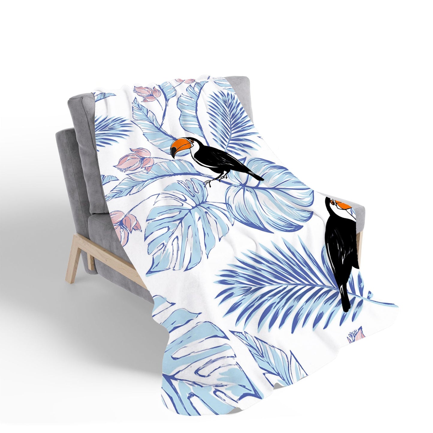 Tropical Toucan Sherpa Blanket