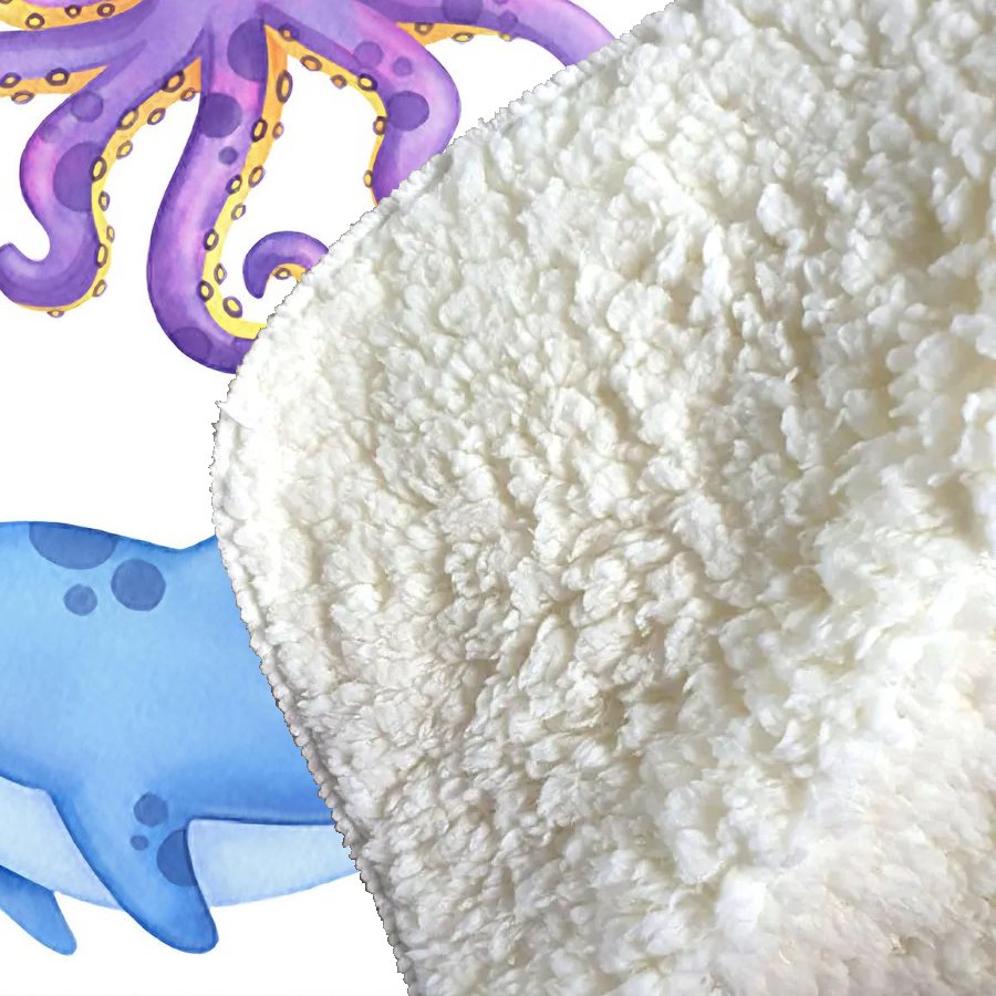 Children'S Sea Life Sherpa Blanket