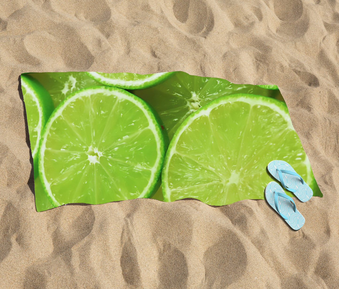 Fresh Limes Beach Towel