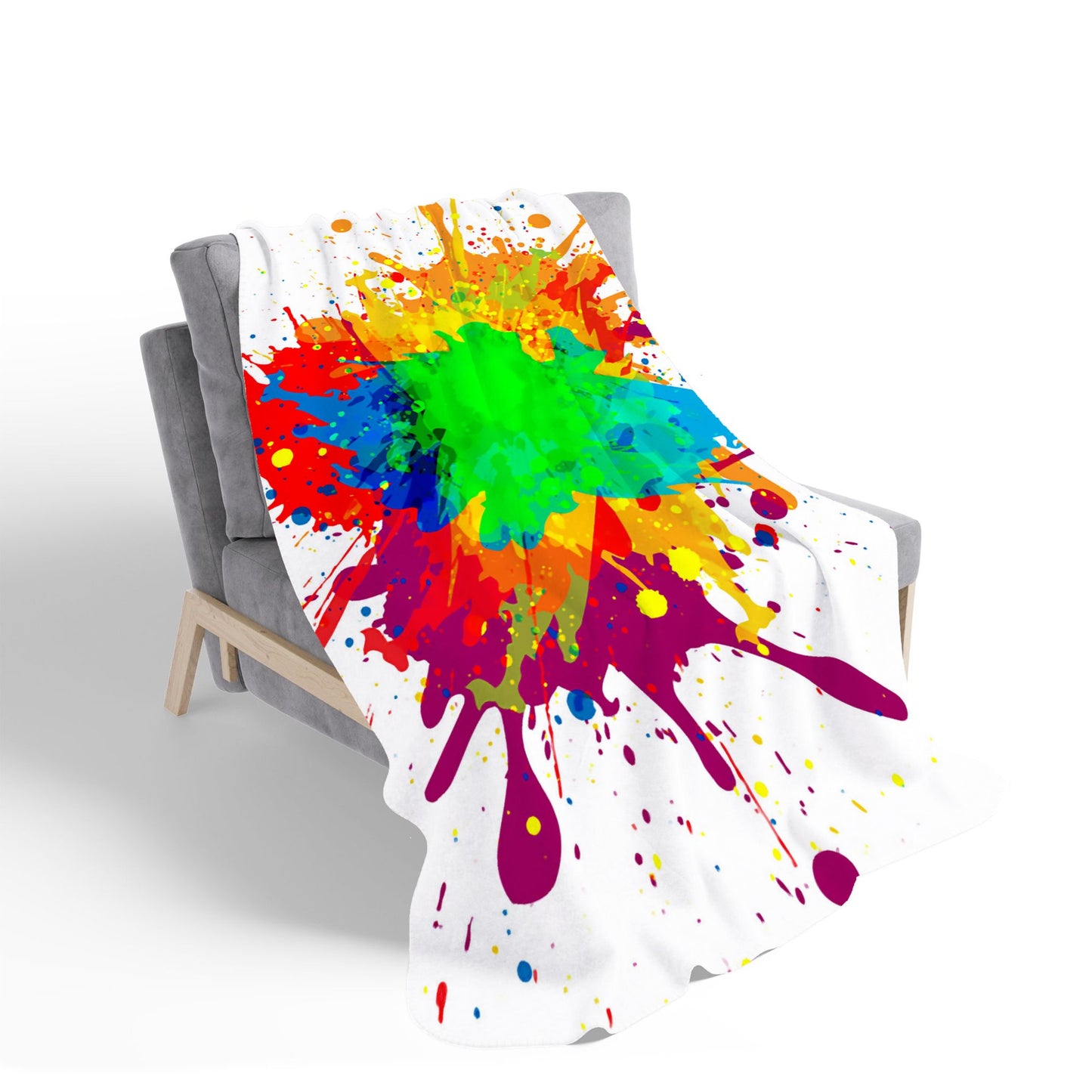 Paint Splash! Sherpa Blanket