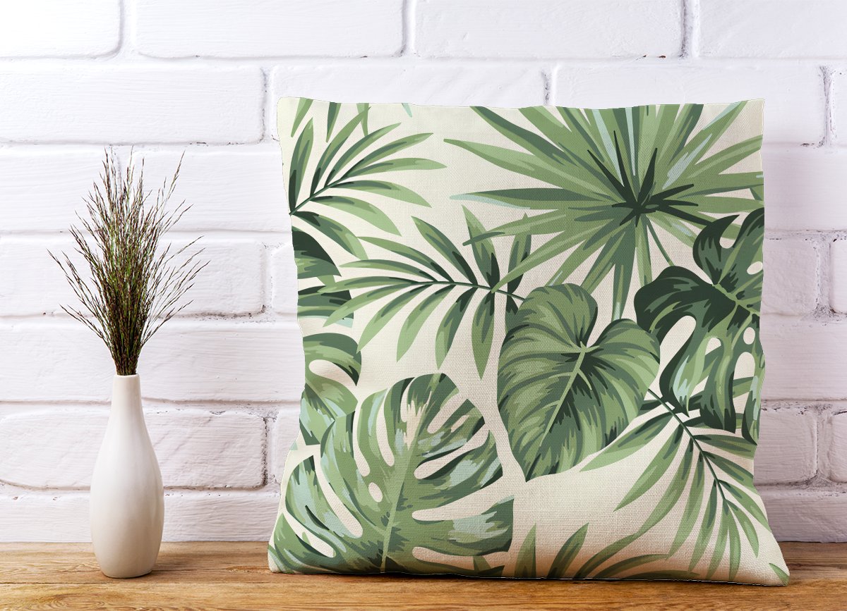 Exotic Palm Leaves Cushions