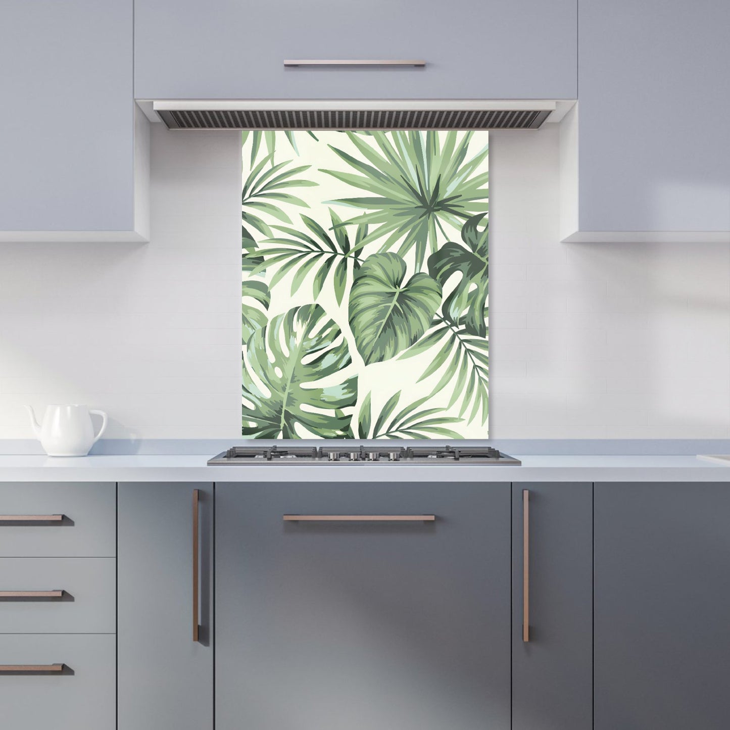 Exotic Palm Leaves Kitchen Splashback