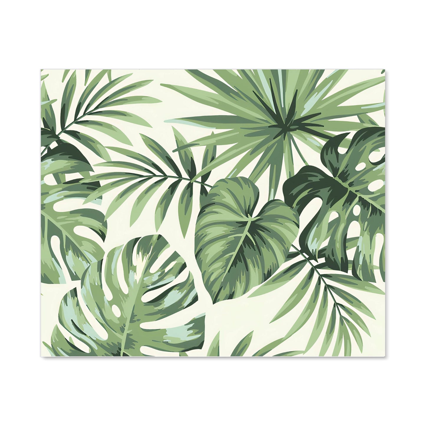 Exotic Palm Leaves Kitchen Splashback