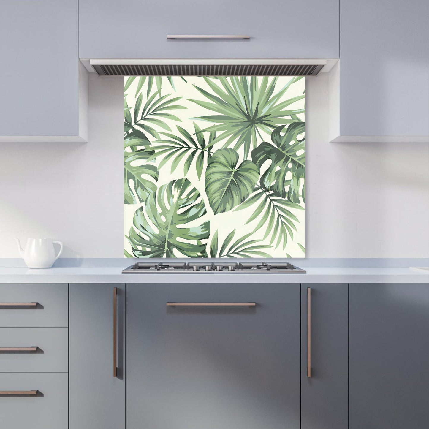 Exotic Palm Leaves Kitchen Splashback