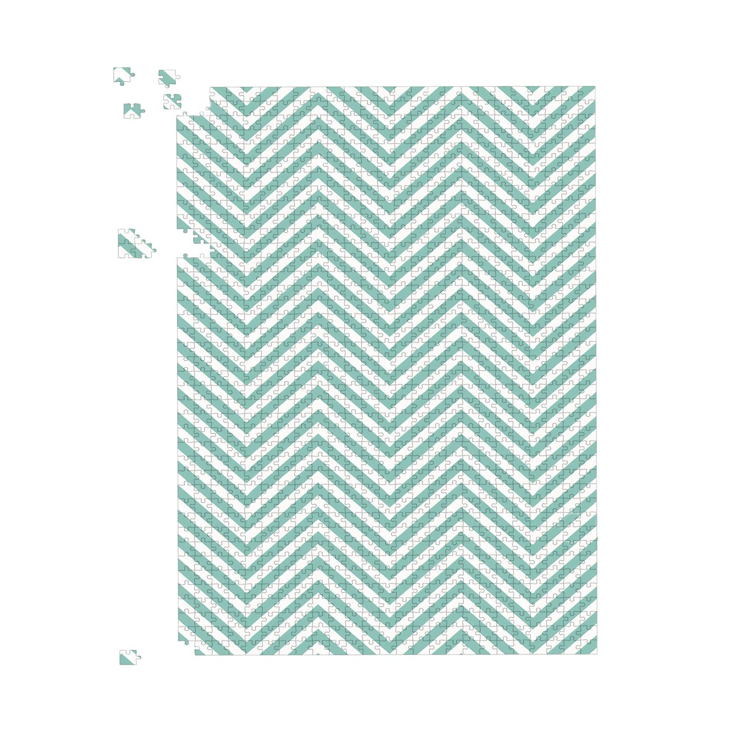 Geometric Chevron Pattern Jigsaw Puzzle
