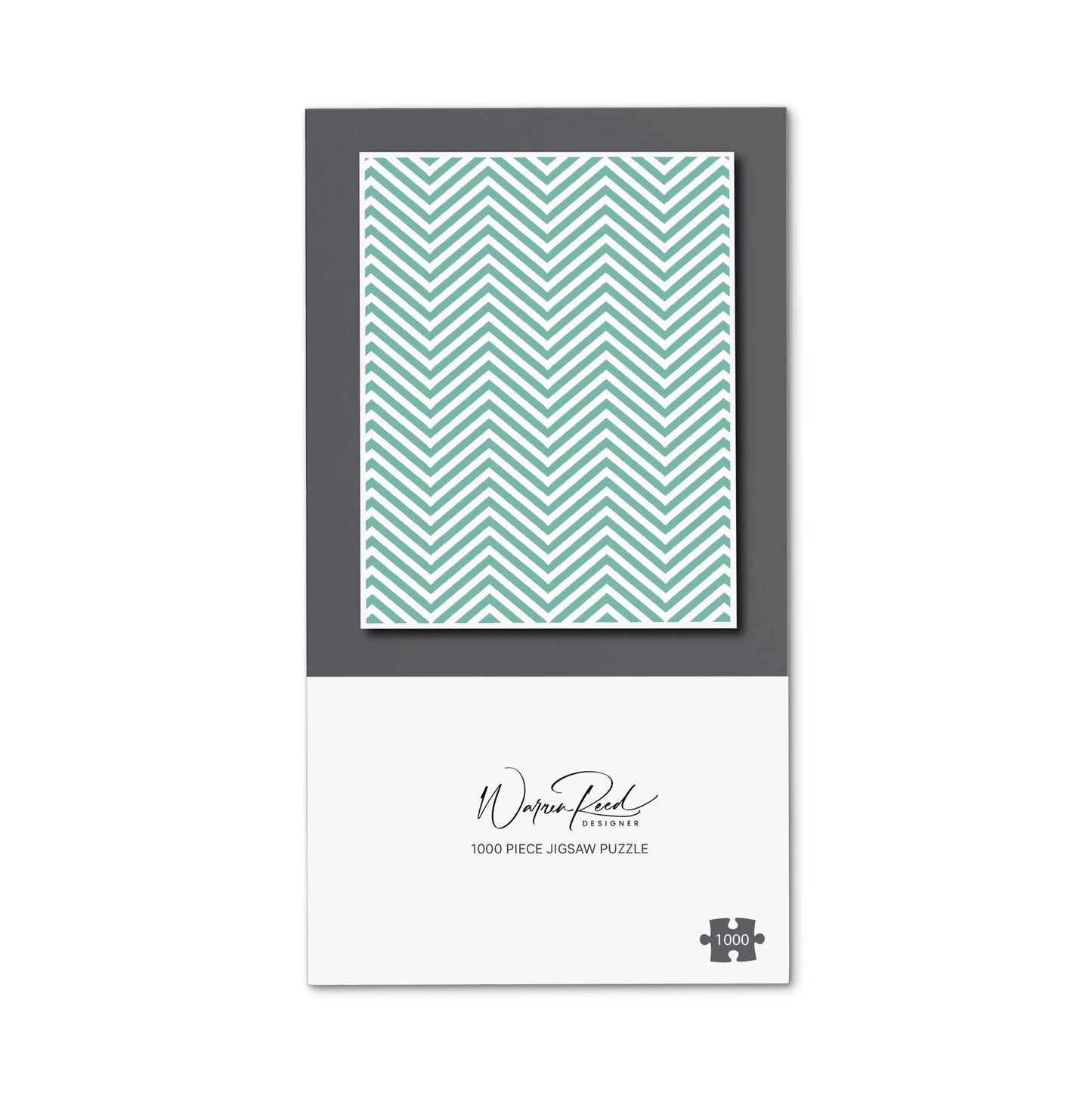 Geometric Chevron Pattern Jigsaw Puzzle
