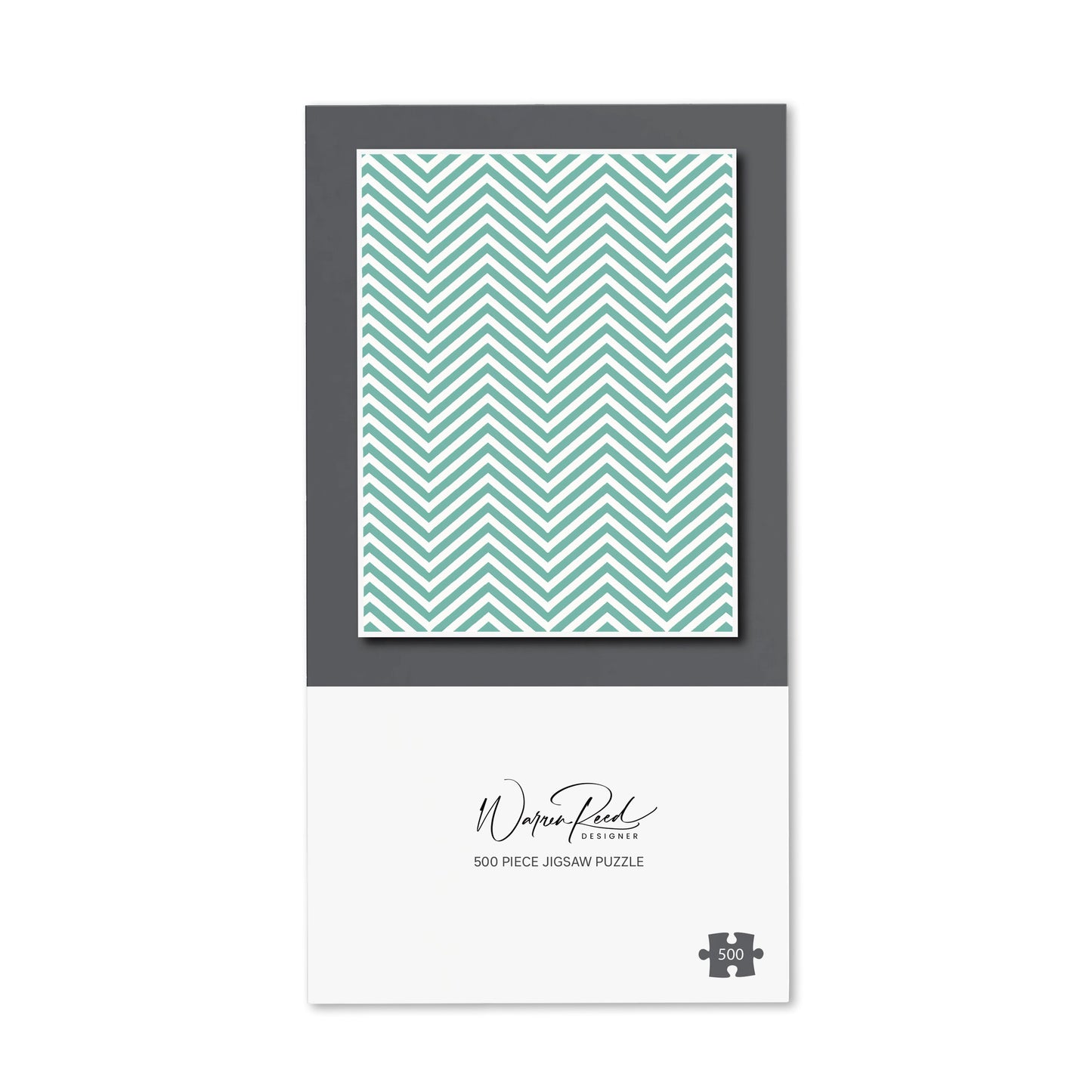 Geometric Chevron Pattern Jigsaw Puzzle