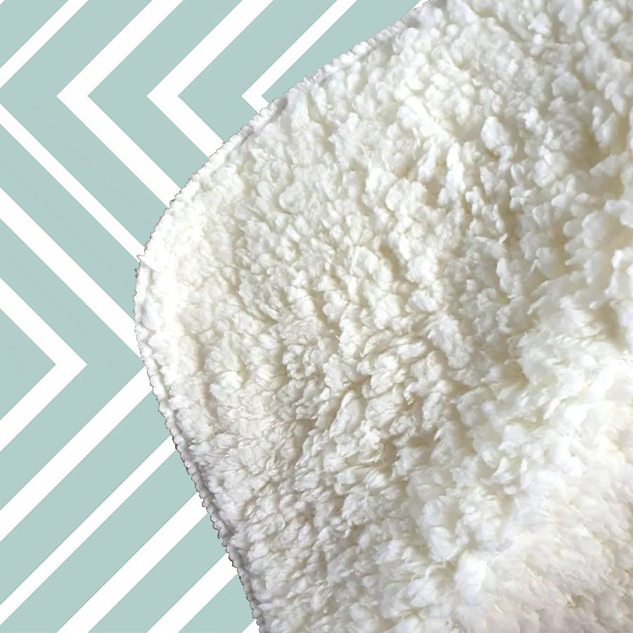 Geometric Modern Ornment Sherpa Blanket