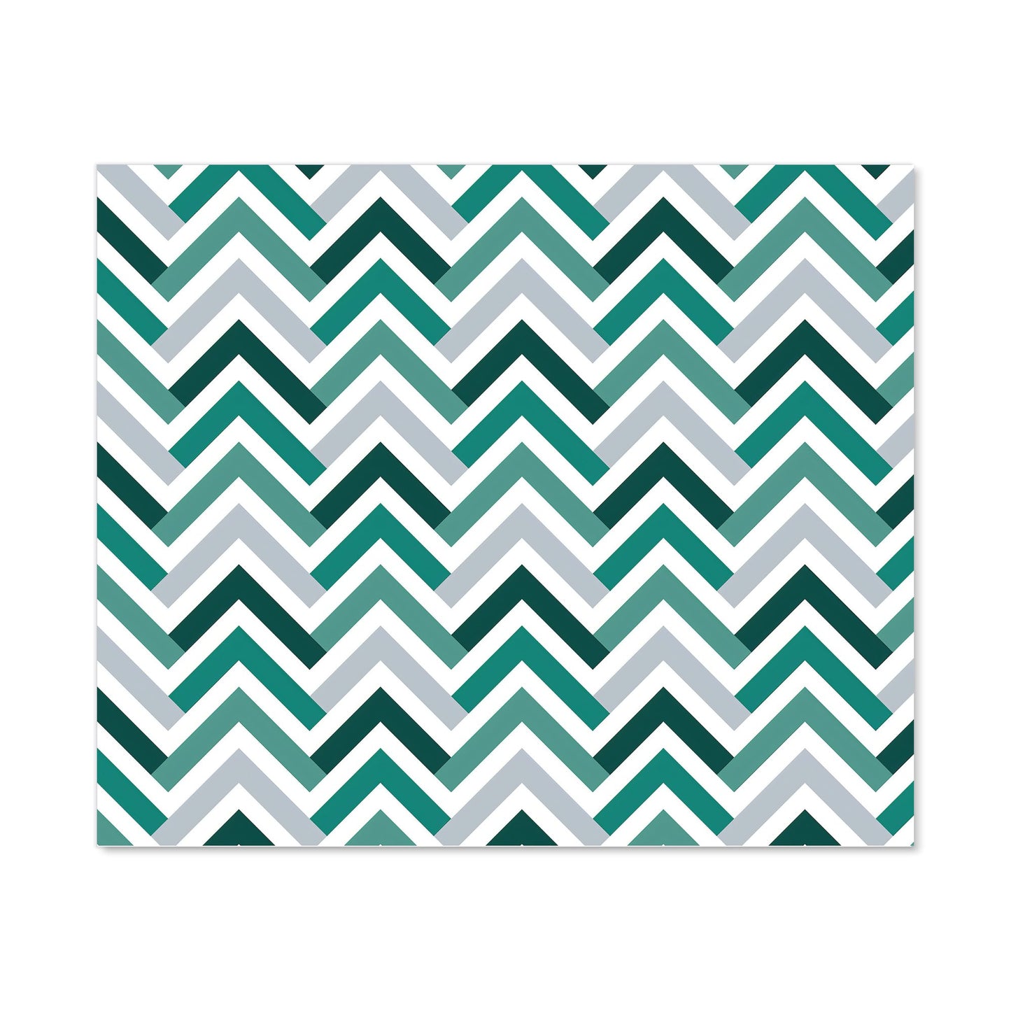 Geometric Retro Vintage Chevron Pattern Kitchen Splashback