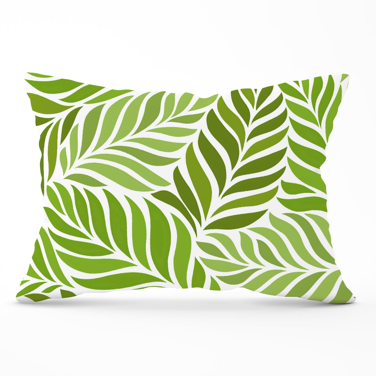 Green Leaf Pattern Cushions