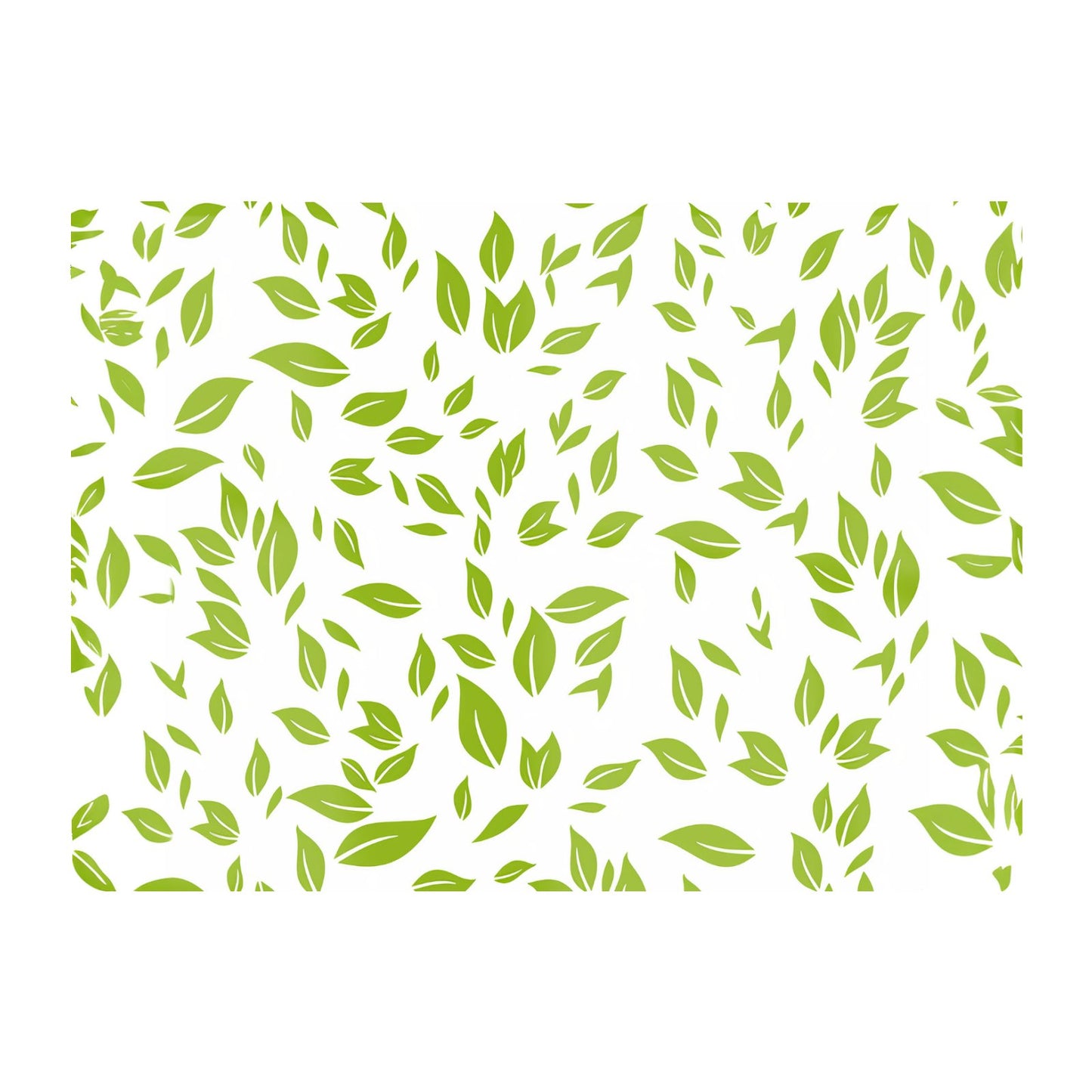 Green Leaves Glass Chopping Board